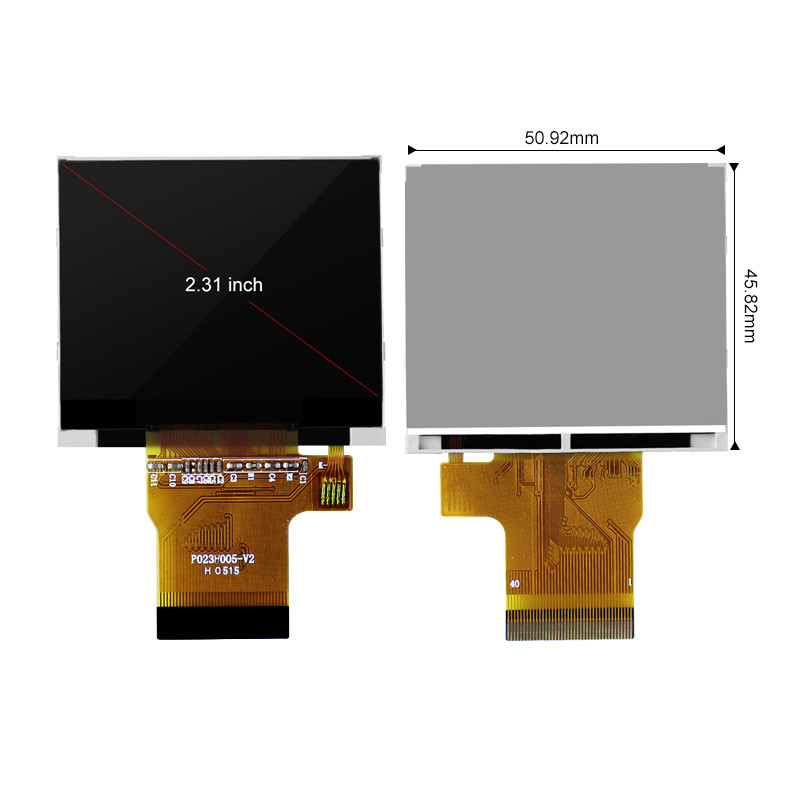 رابط Polcd MCU SPI RGB ماژول LCD کوچک صفحه نمایش لمسی رنگی خازنی 2.3 اینچی