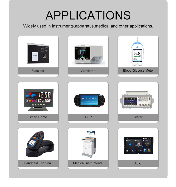 رابط Polcd MCU SPI RGB ماژول LCD کوچک صفحه نمایش لمسی رنگی خازنی 2.3 اینچی