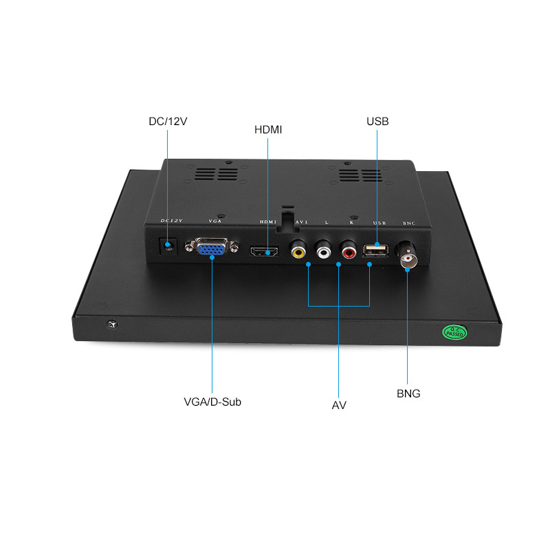 صفحه نمایش لمسی تعبیه شده مانیتور LCD صنعتی 10 اینچی Polcd Metal Case