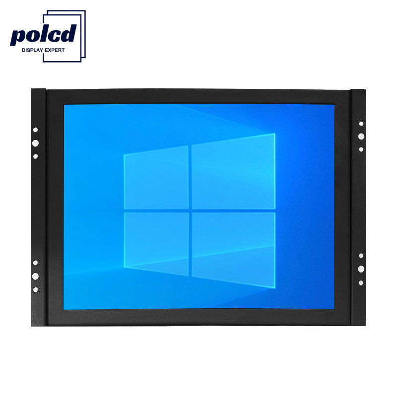 قاب باز مانیتور LCD صنعتی 8 اینچی IPS پنل فلزی Polcd Customize