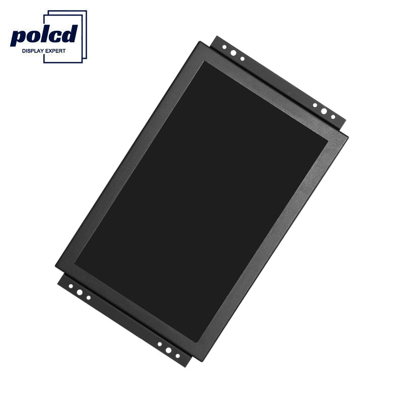 نمایشگر Polcd TFT LCD صفحه نمایش لمسی صنعتی 10.1 اینچی با روشنایی بالا IP65 مشکی