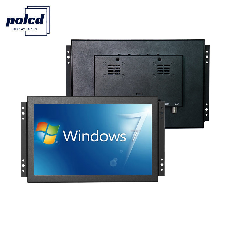 نمایشگر Polcd TFT LCD صفحه نمایش لمسی صنعتی 10.1 اینچی با روشنایی بالا IP65 مشکی