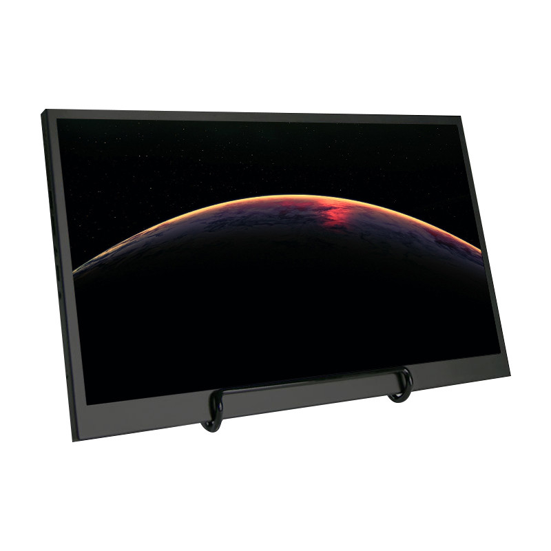 مانیتور LCD قابل حمل مشکی Polcd VGA HDMI با وضوح صفحه نمایش LED اینچ سفارشی