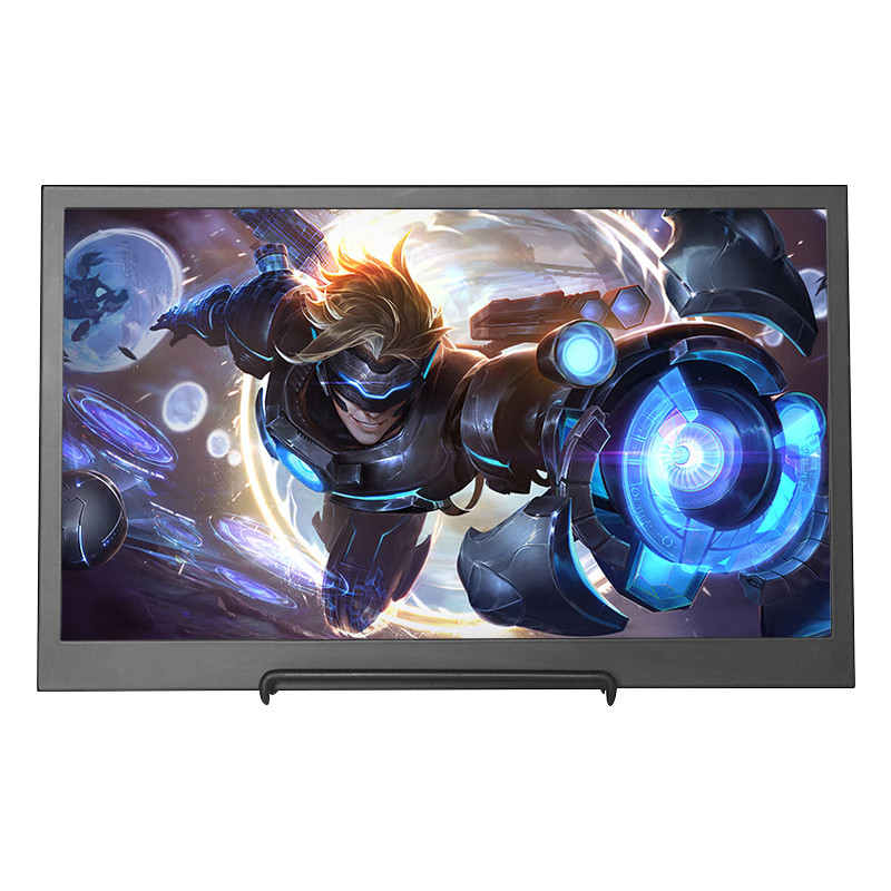 قاب پلاستیکی Polcd 15.6 اینچ 1080P 4K IPS LED مانیتور کامپیوتر قابل حمل برای بازی