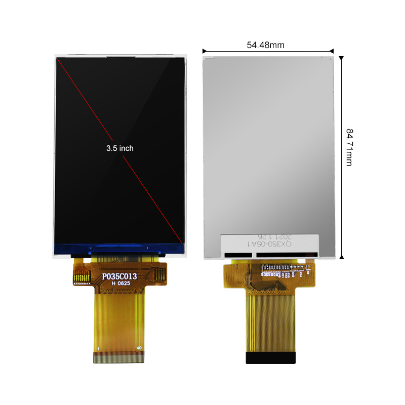 صفحه نمایش LCD 3.5 اینچی Polcd 320x480 Spi 3.5 اینچ 450cd/m2 برای تجاری