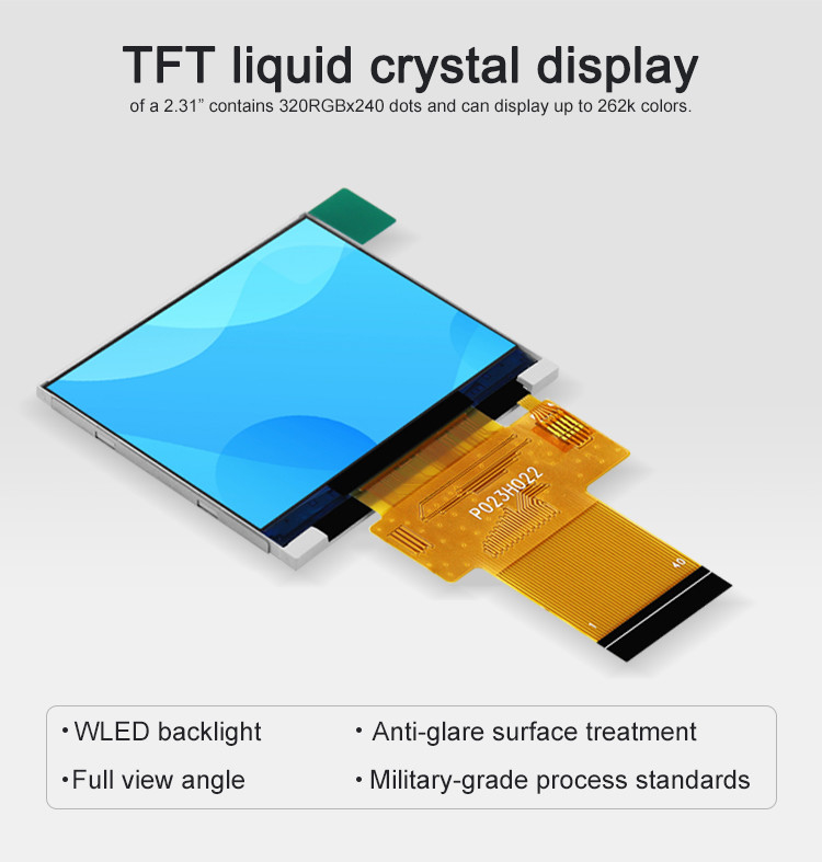 SPI ILI9342C Serial Port Dots Screen Touch Screen TFT 2.31 اینچ IPS LCD 320x240