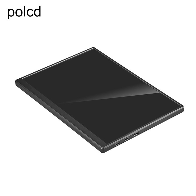 مانیتور قابل حمل لمسی فلزی آلیاژ آلومینیوم Polcd 10.5 اینچ خروجی صدا IPS HD