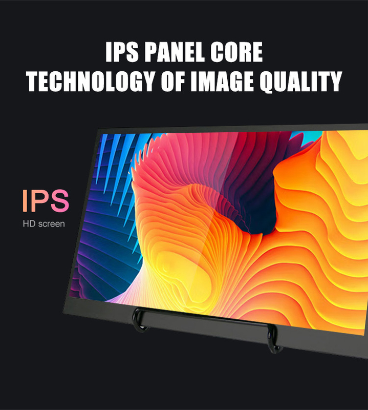 مانیتور قابل حمل لمسی فلزی آلیاژ آلومینیوم Polcd 10.5 اینچ خروجی صدا IPS HD