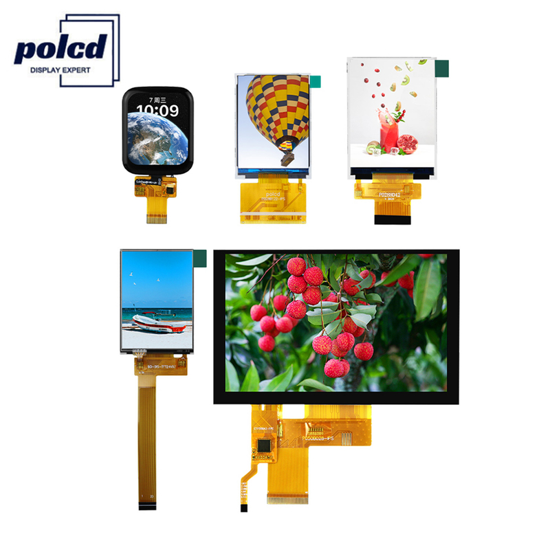 1.69 2.2 2.4 3.5 4 4.3 اینچی صفحه نمایش LCD کوچک LCM TFT تمام رنگی RGB SPI پنل IPS