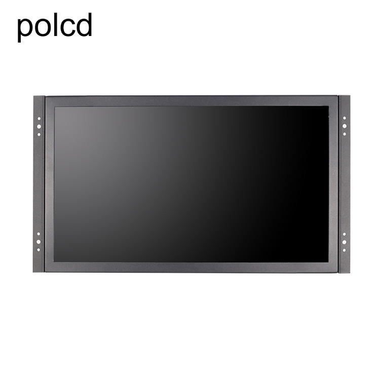 مانیتور ال سی دی تعبیه شده 15.6 اینچی دیواری فلزی Polcd پورت صنعتی IPS HDMI VGA