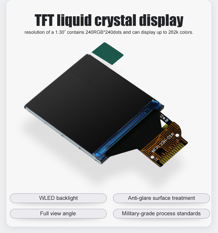 ST7789V IC TFT LCD Touch Screen 240*240 نمای کامل برای ساعت های هوشمند