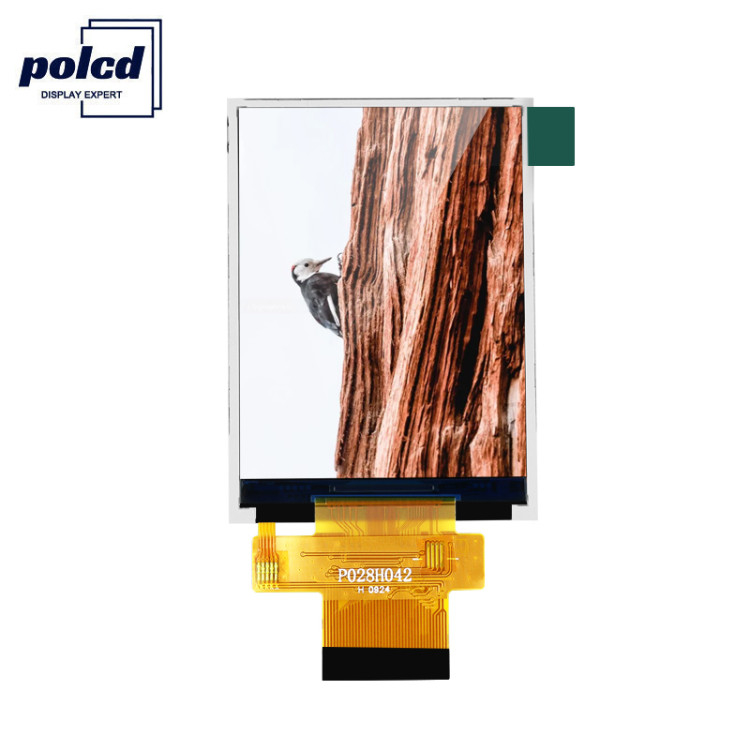 ماژول Polcd MCU 8 بیت 2.8 ال سی دی 57.6 میلی متر صفحه نمایش لمسی ماژول 12 0'CLOCK