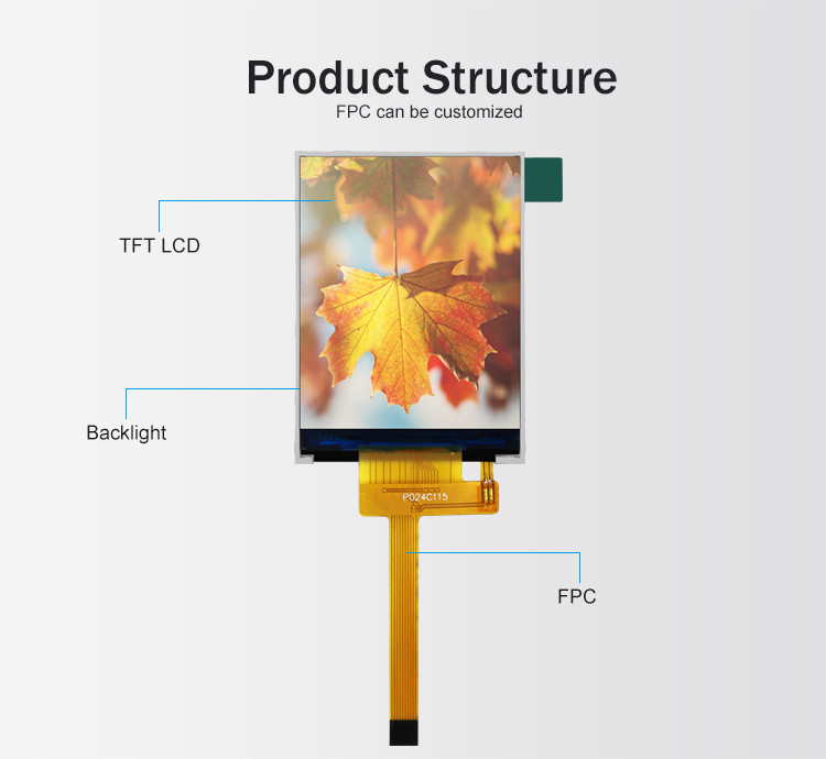Polcd RoHS 2.4 اینچ LCD Tft صفحه نمایش ST7789V3 TFT LCD ماژول 4 سیم SPI