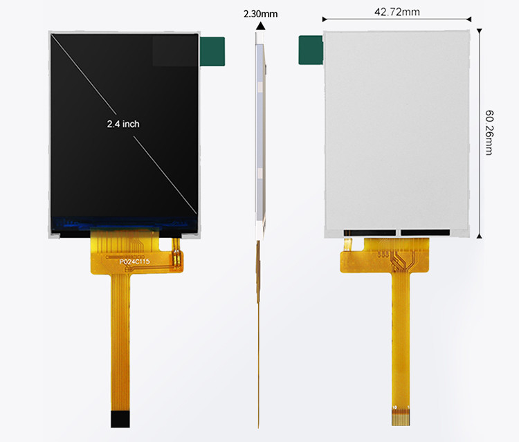 Polcd 240x320 LED Backlit Tft LCD Display 2.4 اینچ LCM 260 نایت روشنایی پانل Lcm