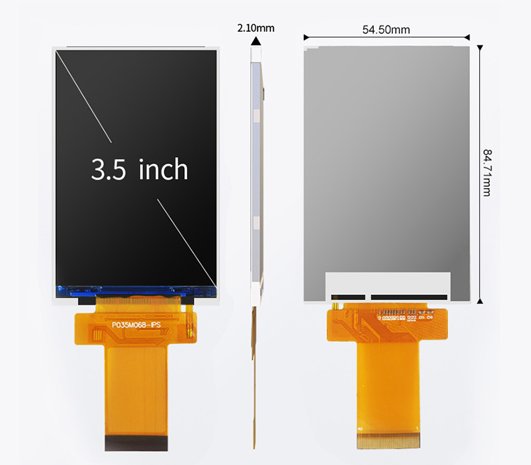 Ili9488 Tft Touch Screen Polcd 3.5 اینچ Lcd ماژول 320x480 Ips زاویه مشاهده رابط Rgb