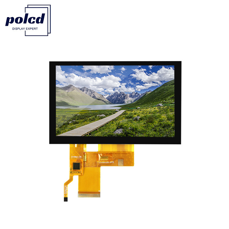 5 اینچ Tft LCD Capacitive Touch Screen روشن 800x480 رزولوشن Rgb رابط Ips