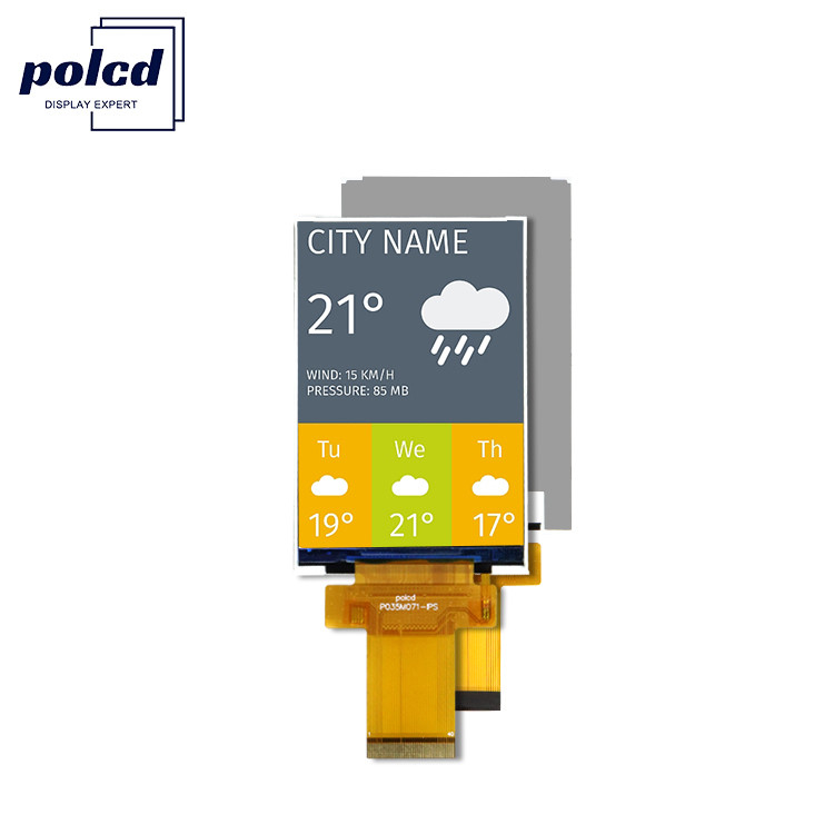 3.5 اینچ تجهیزات صنعتی Tft رنگ Lcd ماژول Ips Mcu Spi رابط