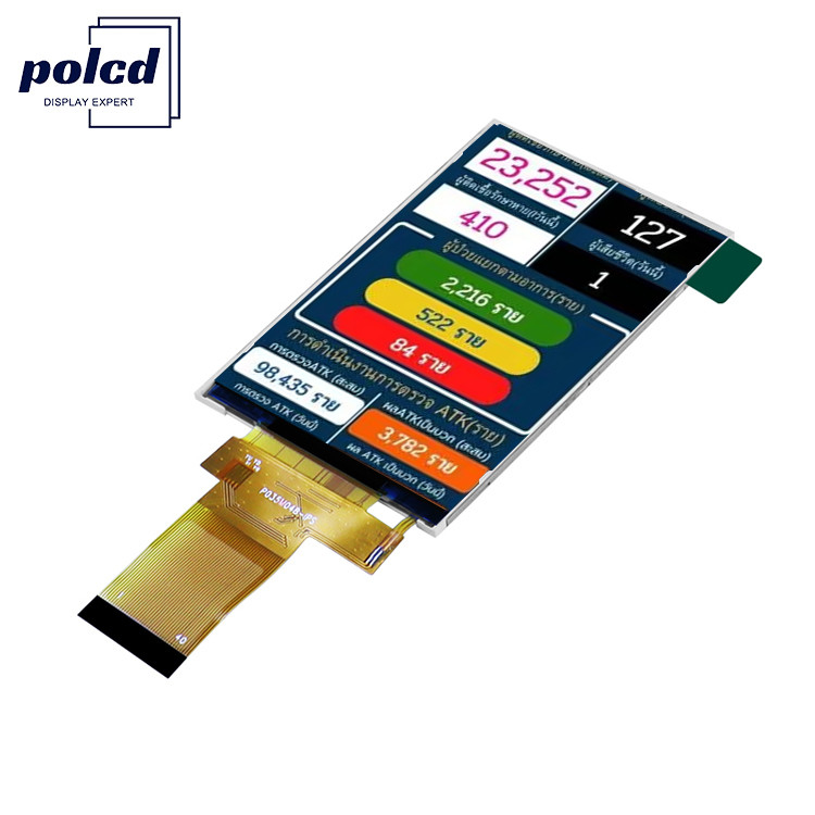 320x480 3.5 اینچ Tft LCD Display 18 بیت موازی رابط Rgb اندازه کوچک