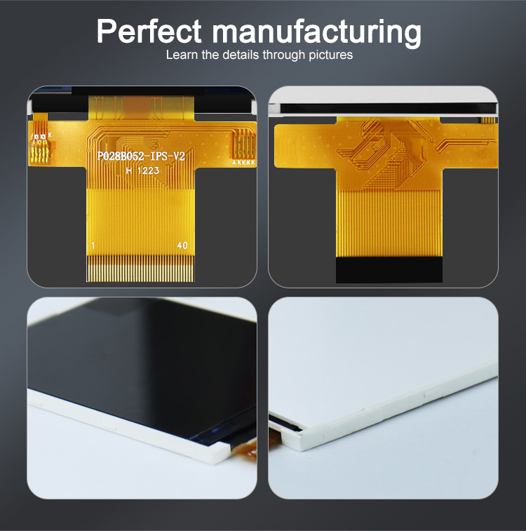 Polcd MCU 9 BIT صفحه نمایش 2.8 اینچی ال سی دی Tft 240x320 Tft رنگی تجاری