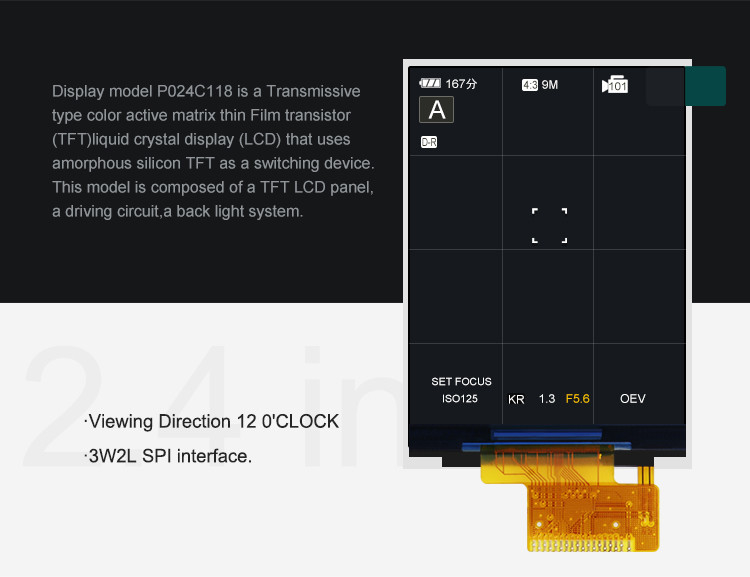 Polcd 300 Nit 2.4 Tft Spi 240x320 3 Wire 2 Line Spi Lcd Module Tft