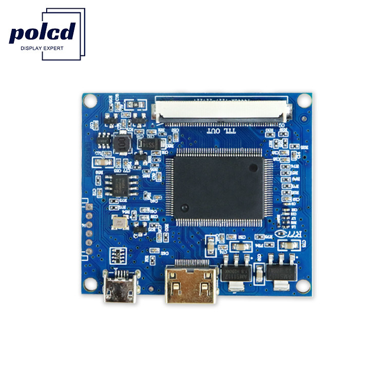 VGA Polcd Universal Lcd Controller Board سفارشی شده TTL RGB 40 پین 50 پین FPC