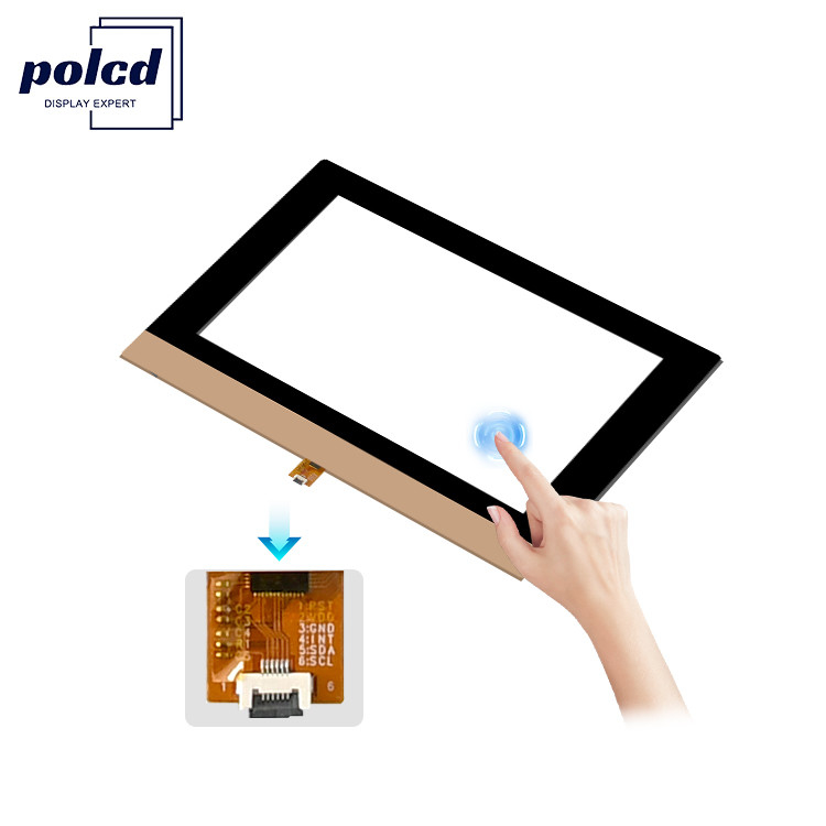 Polcd سفارشی 10.1 اینچ CTP 16:9 GT911 GG صفحه لمسی شیشه شفاف پنل لمسی ظرفیت
