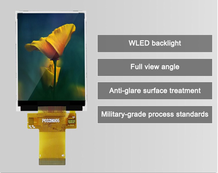 Polcd 12 0'CLOCK 3.2 اینچ Tft LCD ILI9341V TFT LCD ماژول 240X320