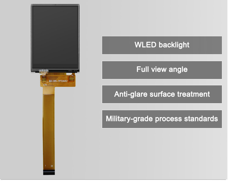 Polcd Black 8080 MCU 2.4 inch Tft Display 8 Bit 2.4 Tft Spi 240x320