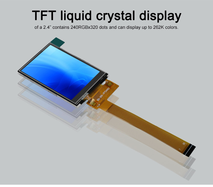 Polcd Black 8080 MCU 2.4 inch Tft Display 8 Bit 2.4 Tft Spi 240x320