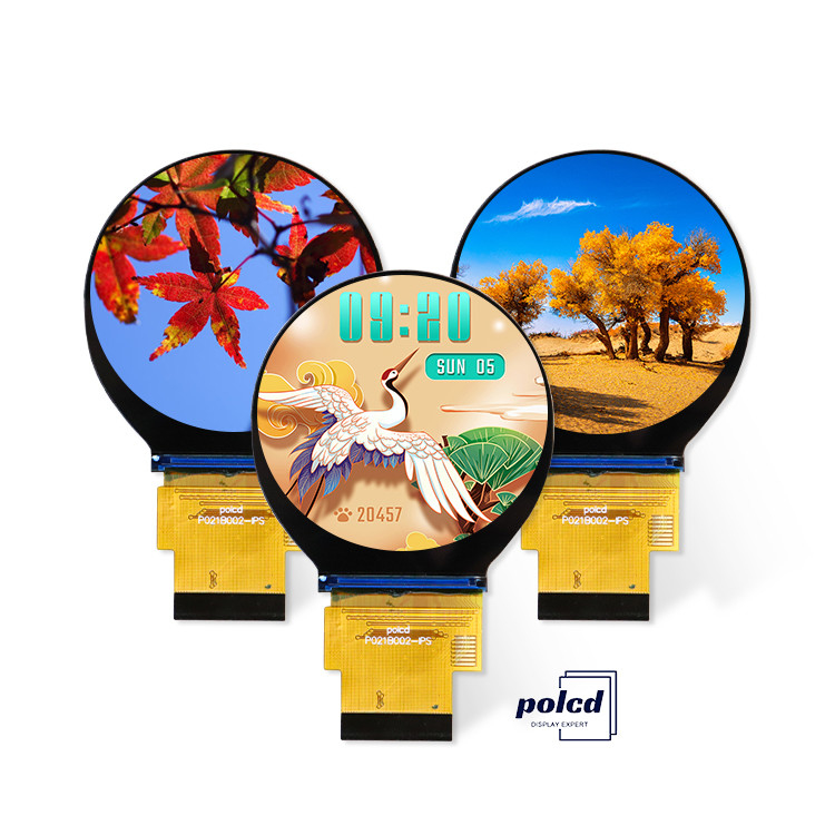 Polcd ۲٫۱ اینچ ۴۸۰×۴۸۰ صفحه نمایش دایره ای کوچک صفحه نمایش دایره ای TFT LCD
