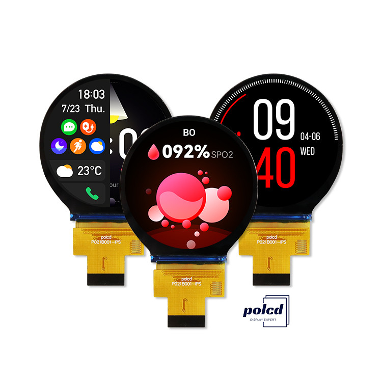 Polcd 2.1 اینچ IPS LCD کوچک گرد 480*480 رابط Mipi ST7701S دایره ای دایره ای ماژول نمایش TFT