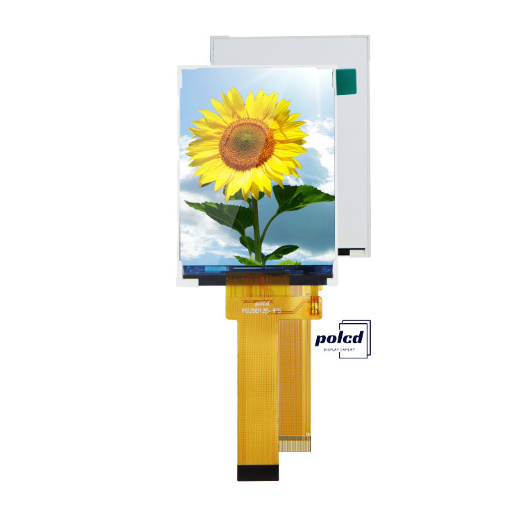Polcd 2.8 اینچ LCM Display IPS Screen 240x320 رزولوشن MCU رابط 8 بیتی 24 پین ماژول LCD TFT
