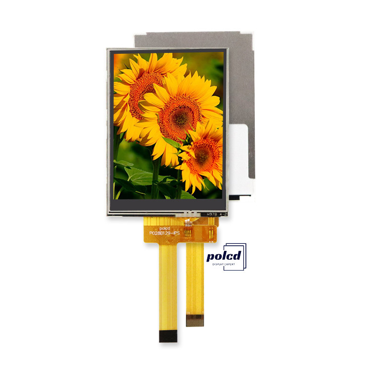 Polcd 2.8 اینچ TFT LCM Qvga 240x320 14 پین RTP Resistive Touch ST7789V 2.8 