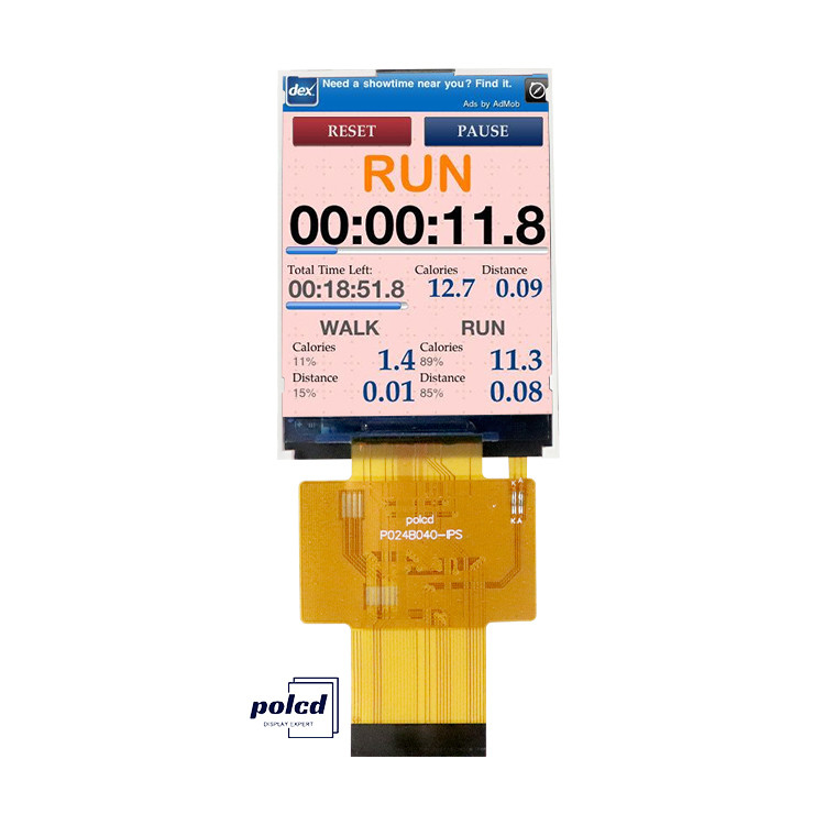 Polcd 2.4 اینچ IPS صفحه نمایش LCD روشنایی بالا 450 نایت MCU ST7789V 240x320 رزولوشن ماژول نمایش LCD TFT