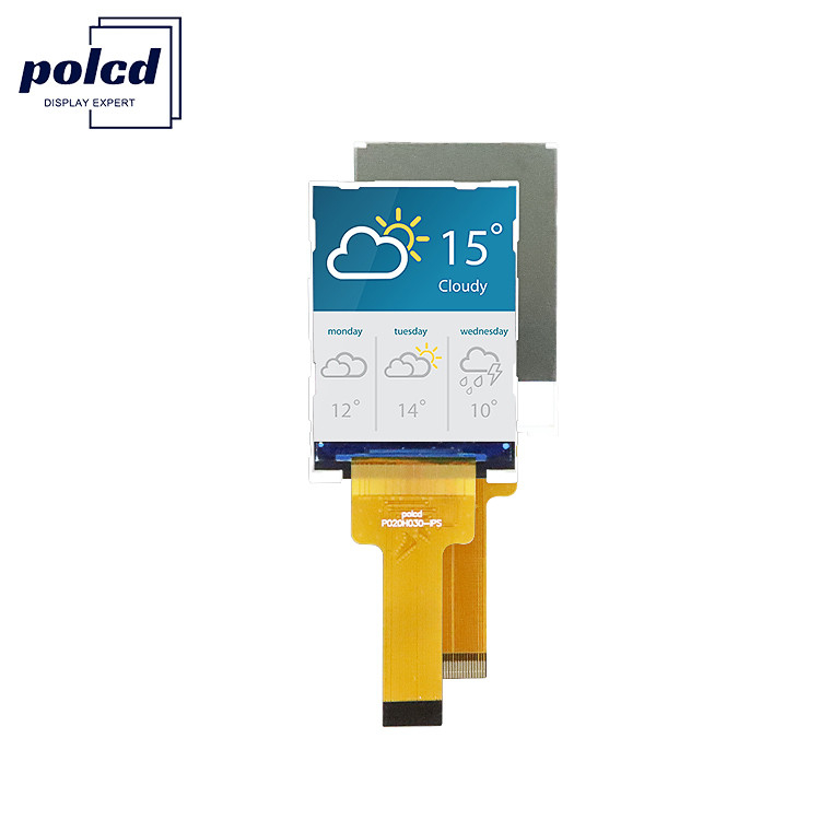 صفحه نمایش کریستال مایع Polcd 2.0 اینچ مینی کامل رنگ ST7789 MCU IPS Full Angle View 240x320 ماژول LCD TFT