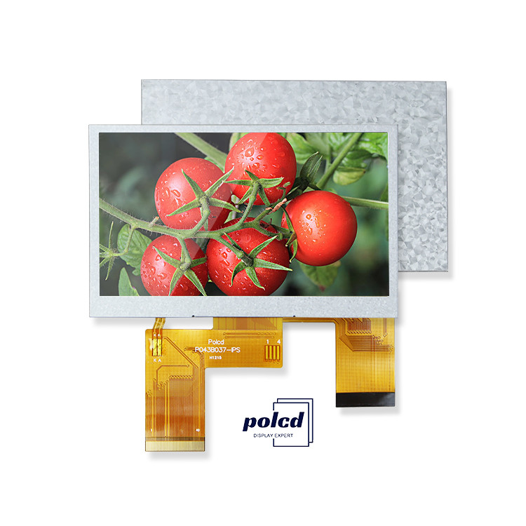 Polcd 4.3 اینچ صفحه نمایش LCD سفارشی 480x272 صنعتی MCU SPI 4.3 اینچ صفحه نمایش TFT IPS