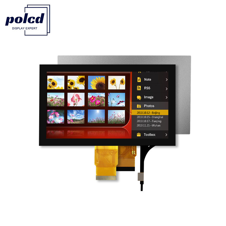 Polcd 7''Tft LCD Panel 800x480 Capacitive Touch Screen رابط RGB 7 اینچ LCD ماژول نمایش