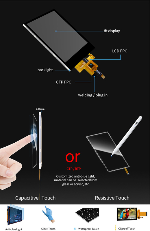 Polcd Full Color 2.8 اینچ Tft Display سایز کوچک RGB رنگ صفحه نمایش 2.8 