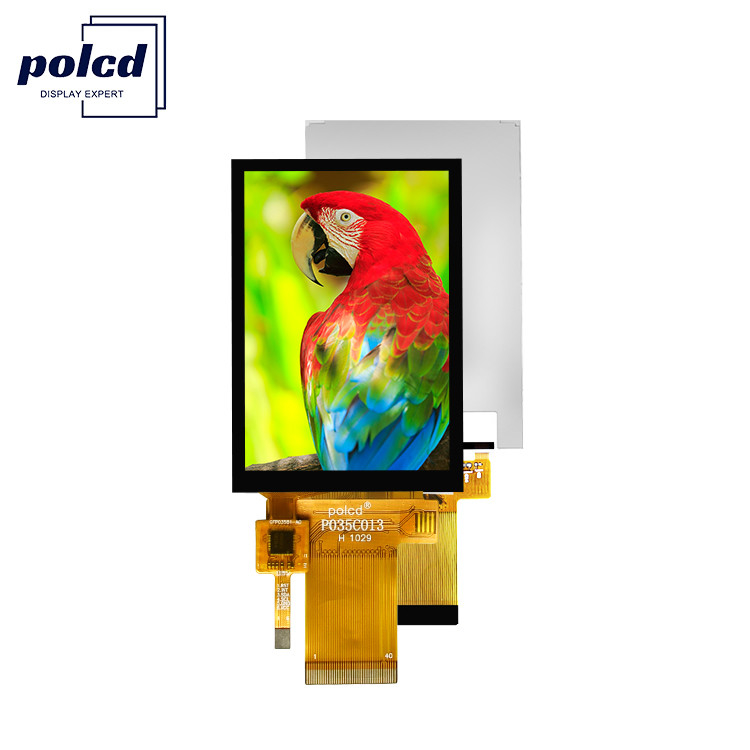 Polcd 3.5 اینچ TFT رزولوشن بالا 320 * 480 MCU SPI رابط موازی پانل لمسی ظرفیت صفحه نمایش LCD