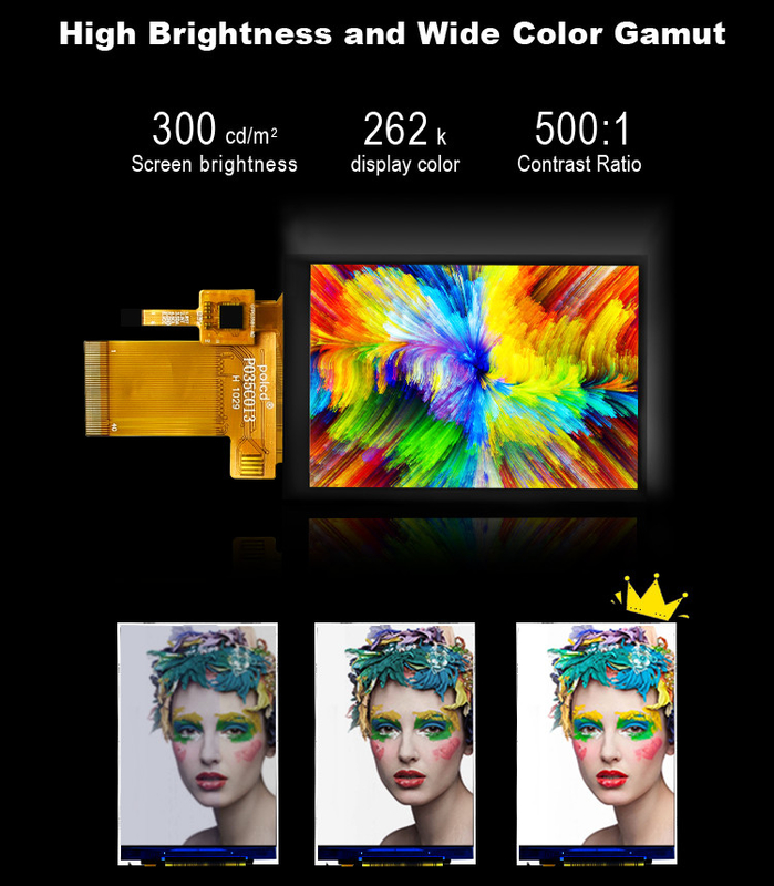Polcd 3.5 اینچ TFT رزولوشن بالا 320 * 480 MCU SPI رابط موازی پانل لمسی ظرفیت صفحه نمایش LCD