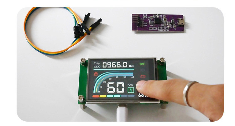 Polcd 2.4 اینچ Tft Lcd ماژول 240*320 Hmi Uart Port Smart Lcd نمایشگر مقاومت صنعتی صفحه لمسی
