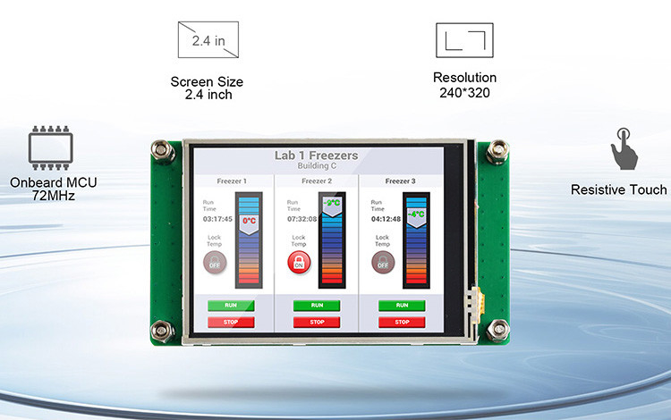 Polcd ۲٫۴ اینچ TFT LCD Module 240*320 SPI Serial Port Display برای آردوینو