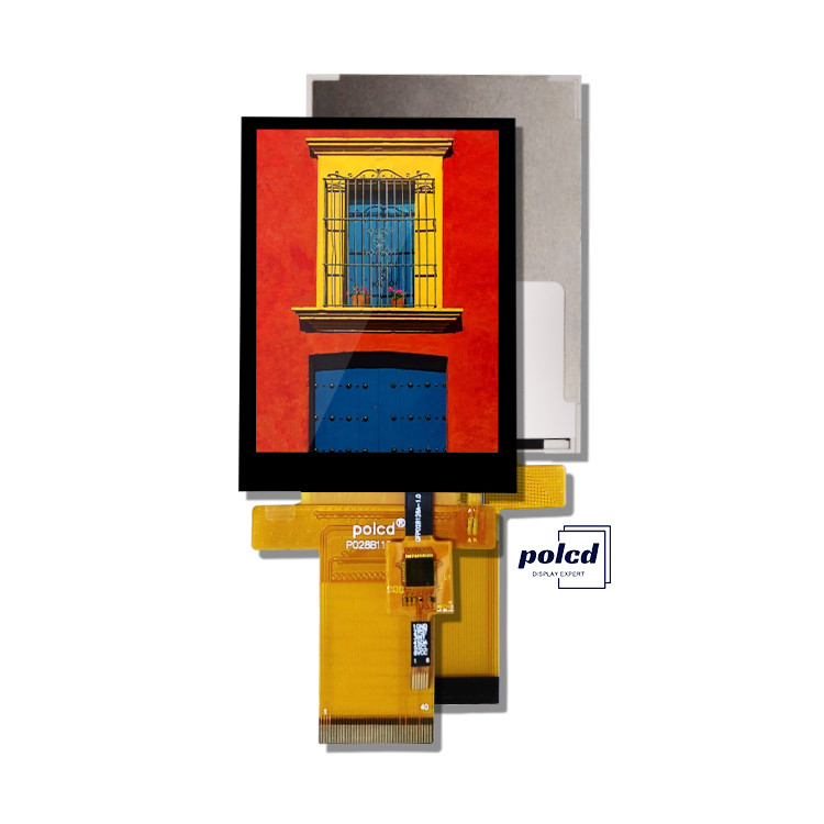 Polcd Tft RGB 2.8 اینچ کنترل کننده صنعتی صفحه نمایش رنگی صفحه نمایش لمسی ظرفیتی ماژول LCD IPS