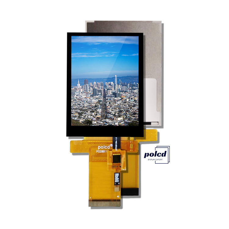 Polcd 2.8 اینچ 480*640 رزولوشن رابط RGB صفحه لمسی ST7701S ماژول نمایش LCD TFT