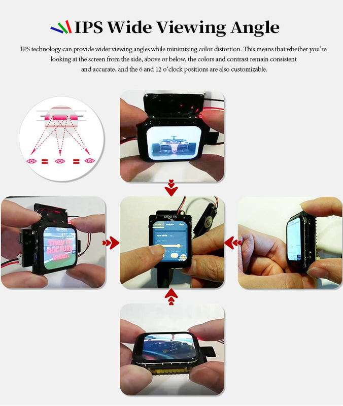 Polcd 1.69 Inch 240x280 TFT Display Module Square LCD Touch Screen برای ساعت های هوشمند