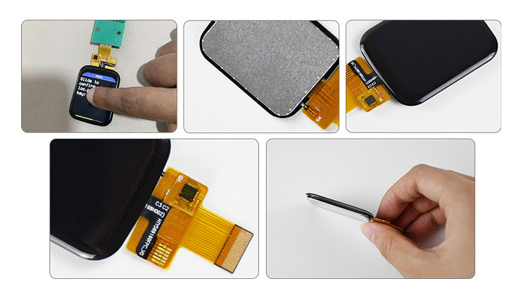 Polcd 1.69 Inch 240x280 TFT Display Module Square LCD Touch Screen برای ساعت های هوشمند