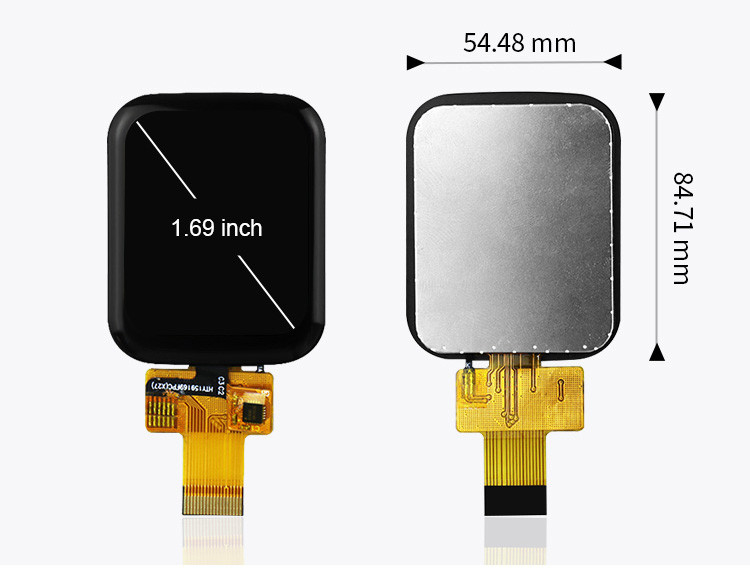 Polcd 1.69 Inch 240x280 TFT Display Module Square LCD Touch Screen برای ساعت های هوشمند