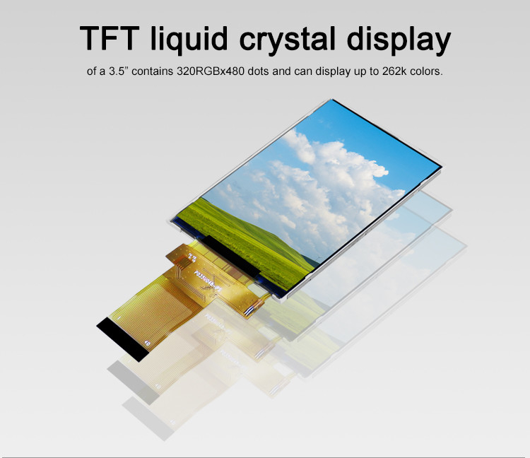 صفحه نمایش 18 بیتی RGB IPS TFT LCD Polcd 320x480 پیکسل Tft LCD 3.5