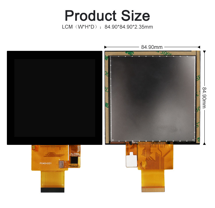Polcd 4 اینچ پانل LCD 480*480 IPS صفحه نمایش LCD روشنایی بالا رابط RGB ماژول LCD TFT