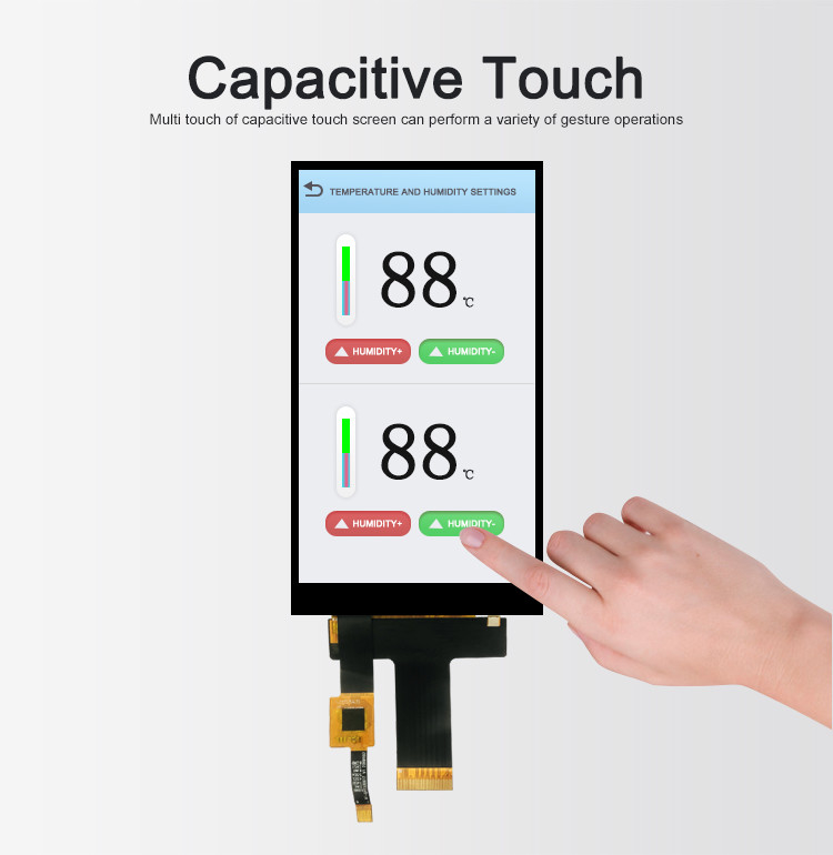 پنل IPS 5 اینچی Polcd 720x1280 HX8394-F روشنایی بالا MIPI Capacitive Touch 5 